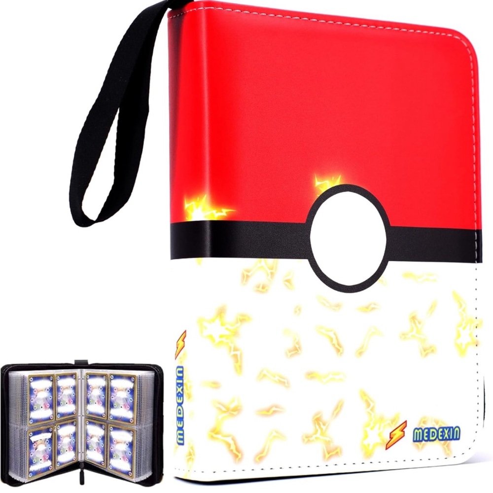 Pokémon Card Binder 4-Pocket Card Binder Holds 400 Cards
